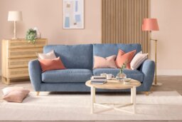 Cloud Nine - 4 Seater Sofa, Soft Woven Chenille / Fjord - thumbnail 2