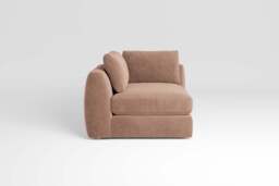 Zen - All-in-one - Corner, left & right arm, Cotton Blend / Chai / Full-Width Back Cushions - thumbnail 2
