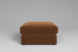 Fusion - Large Storage Stool, Plush Chenille / Maple - thumbnail 1