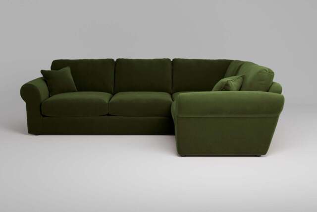 Mellow - Small Corner Sofa, Soft Touch Velvet / Avocado - image 1