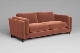 Fusion - 3 Seater Sofa, Soft Touch Velvet / Cinnamon - thumbnail 3