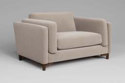 Fusion - Loveseat, Basket weave / Sand - thumbnail 3