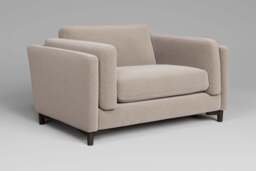 Fusion - Loveseat, Basket weave / Sand - thumbnail 4