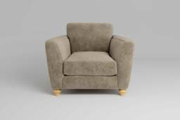 Daydream - Chair, Soft Woven Chenille / Ecru - thumbnail 1