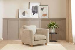 Daydream - Chair, Soft Woven Chenille / Ecru - thumbnail 2