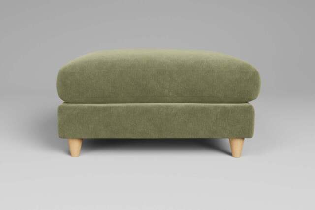 Cloud Nine - Footstool (Large), Cotton Blend / Jade - image 1