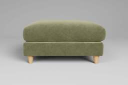 Cloud Nine - Footstool (Large), Cotton Blend / Jade