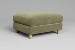 Cloud Nine - Footstool (Large), Cotton Blend / Jade - thumbnail 2
