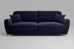 Cloud Nine - 4.5 Seater Sofa, Soft Touch Velvet / Midnight Blue
