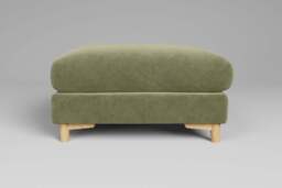 Fusion - Footstool (Large), Cotton Blend / Jade