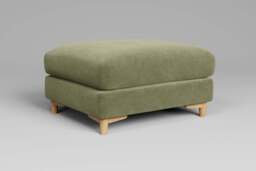 Fusion - Footstool (Large), Cotton Blend / Jade - thumbnail 2