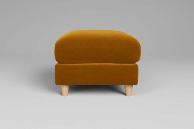 7th Heaven Midi - Footstool (Small), Soft Touch Velvet / Saffron - image 1