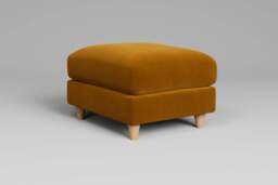 7th Heaven Midi - Footstool (Small), Soft Touch Velvet / Saffron - thumbnail 2