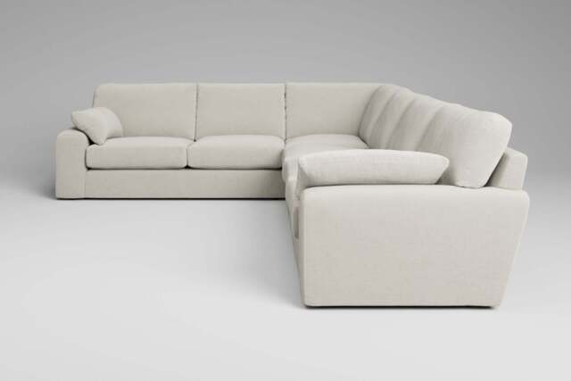 7th Heaven Maxi - Extra Large Corner Sofa, Luxe Woven Velvet / Snow - image 1