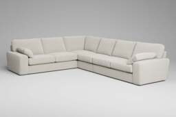 7th Heaven Maxi - Extra Large Corner Sofa, Luxe Woven Velvet / Snow - thumbnail 2