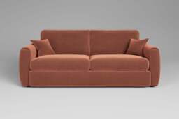 Tranquil - 4 Seater Sofa, Soft Touch Velvet / Cinnamon