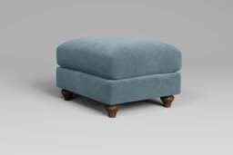 Serenity - Footstool (Small), Cotton Blend / Topaz - thumbnail 3