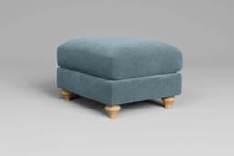Serenity - Footstool (Small), Cotton Blend / Topaz - thumbnail 2