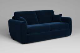 Tranquil - 3 Seater Sofa, Soft Touch Velvet / Royal Blue - thumbnail 2