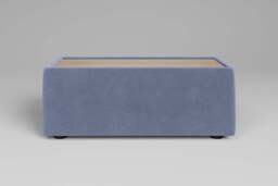 Utopia - Side Table - Rearrangeable Modular Sofa, Walnut / Brushed Wool Feel / Denim - thumbnail 2