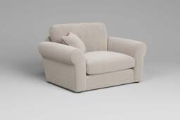 Mellow - Loveseat, Plush Chenille / Chalk - thumbnail 2
