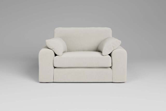 7th Heaven Maxi - Loveseat, Luxe Woven Velvet / Snow - image 1