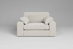 7th Heaven Maxi - Loveseat, Luxe Woven Velvet / Snow