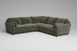 7th Heaven Midi - Large Corner Sofa, Luxe Woven Velvet / Pine - thumbnail 3