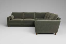 7th Heaven Midi - Large Corner Sofa, Luxe Woven Velvet / Pine - thumbnail 1
