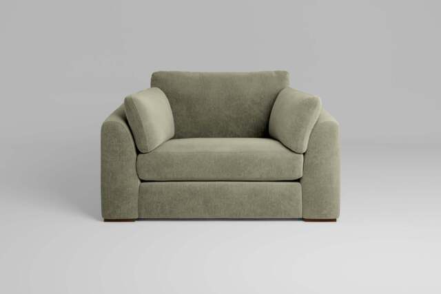 Muse - Loveseat, Cotton Blend / Jade - image 1