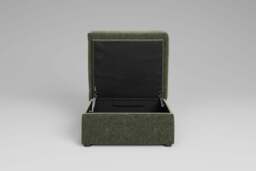 Tranquil - Small Storage Stool, Cosy Textured Weave / Pistachio - thumbnail 2