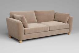 Daydream - 4.5 Seater Sofa, Soft Touch Velvet / Soft Mink - thumbnail 2
