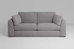 Muse - 3 Seater Sofa, Brushed Wool Feel / Pewter - thumbnail 1