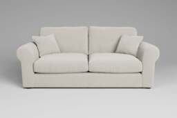 Mellow - 3 Seater Sofa, Luxe Woven Velvet / Snow - thumbnail 1
