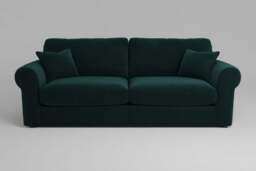Mellow - 4.5 Seater Sofa, Soft Touch Velvet / Bottle Green