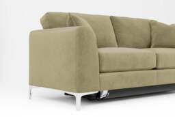 melody - 3 Seater Sofa Bed, Cotton Blend / Jade - thumbnail 2