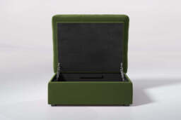 Daydream - Large Storage Stool, Soft Touch Velvet / Avocado - thumbnail 2