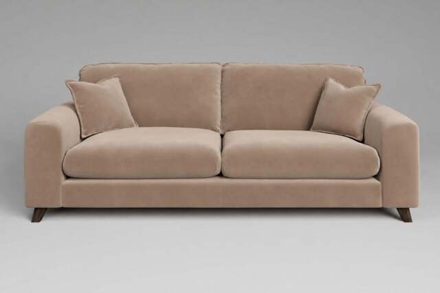 Serenity - 4.5 Seater Sofa, Soft Touch Velvet / Soft Mink - image 1