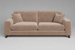 Serenity - 4.5 Seater Sofa, Soft Touch Velvet / Soft Mink - thumbnail 1