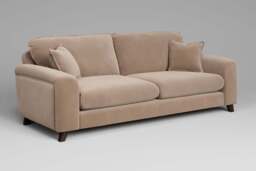 Serenity - 4.5 Seater Sofa, Soft Touch Velvet / Soft Mink - thumbnail 2