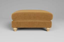 Daydream - Footstool (Large), Luxe Woven Velvet / Old Gold