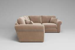 Mellow - Small Corner Sofa, Soft Touch Velvet / Soft Mink - thumbnail 2