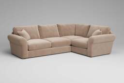 Mellow - Small Corner Sofa, Soft Touch Velvet / Soft Mink - thumbnail 3