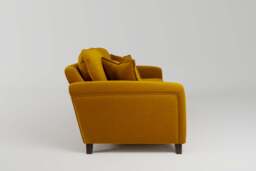 Serenity - 4 Seater Sofa, Soft Touch Velvet / Saffron - thumbnail 3