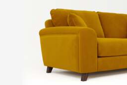 Serenity - 4 Seater Sofa, Soft Touch Velvet / Saffron - thumbnail 4