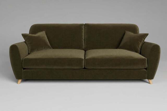 Cloud Nine - 4.5 Seater Sofa, Luxe Woven Velvet / Forest Green