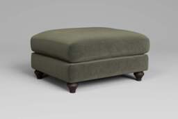 Daydream - Footstool (Large), Luxe Woven Velvet / Pine - thumbnail 4