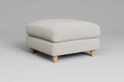 7th Heaven Midi - Footstool (Medium), Luxe Woven Velvet / Snow - thumbnail 2