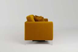 melody - 3 Seater Sofa Bed, Soft Touch Velvet / Saffron - thumbnail 5