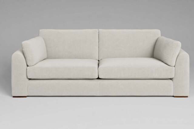 Muse - 4.5 Seater Sofa, Luxe Woven Velvet / Snow - image 1